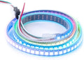 BTF-LIGHTING WS2812B IC RGB 5050SMD Pure Gold Individual Addressable LED Strip 3.28FT 144LED 144Pixel/m Flexible Full Color IP67 DC5V for DIY Chasing Color Project(No Adapter or Controller)