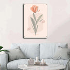 Metal Tin Signs Elegant Floral Prints for Home Decor Bedroom and Bathroom Wall Decoration 8x12inch Tin Sign