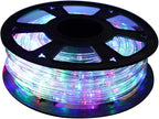 50ft 360 LED Waterproof Rope Lights, 110V Connectable Indoor Outdoor Colored Led Rope Lights for Outside, Deck, Patio, Pool, Camping, Bedroom Decor, Landscape Lighting and More (Multicolor)