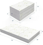 Inofia Twin Folding Mattress, 6 Inch Trifold Memory Foam Mattress with Ultra Soft Removable Cover, Non-Slip Bottom & Breathable Mesh Sides, Foldable & Portable - Twin Size (78" x 38" x 6")