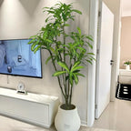 6.56ft Tall Dracaena Draco Artificial Tree, Handmade Dracaena Draco Tree, Fake Dracaena Draco with Faux Silk Leaves, Artificial Plants for Home Office Indoor Outdoor Party Wedding Decor