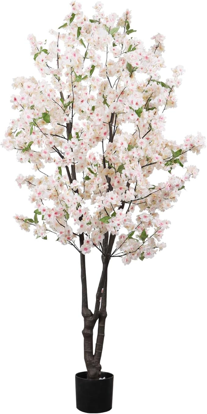 Artificial Cherry Blossoms Tree Bedroom Trees Indoor Faux Cherry Blossom Tree for Home Decor