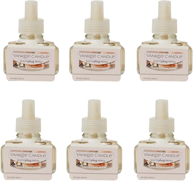 Yankee Candle ScentPlug Refill, Vanilla Creme Brulee, 1 CT (Pack of 6)