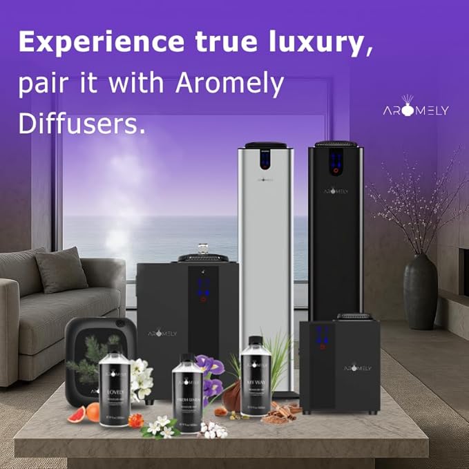AROMELY My Way Essential Diffuser Oil Blend - Inspired by 1 Hotel® - Luxurious Fragrance with Notes of Leather, Cardamon, Lemon, Cedarwood, Iris and Amber. (150ml (5 Fl Oz), My Way)