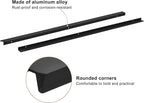 uxcell Cabinet Finger Edge Pull, 1pcs 800mm / 31.5" Aluminum Alloy Back Mount Hidden Cabinet Pulls Concealed Handle for Home Kitchen Drawer Cabinet, Black