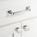 Khtumeware 6 Pack Polished Chrome Cabinet Pulls and Handles - 6-1/4 Inch Drawer Handles for Kitchen Cupboards
