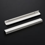 Ravinte Hardware 6 Pack Silver Cabinet Handles, 11.8 Inch (300mm) Finger Edge Pulls, 8.8 Inch Hole Center, Finger Pulls for Cabinets