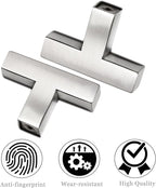 Cabinet Pulls Single Hole Cabinet Handles, 40 Pack Square Brushed Nickel Bar Cabinet Pulls Drawer Cabinet Knobs Cupboard Hardware Cabinet Handles, Stainless Steel Single Hole Cabinet Knobs