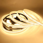 LED Strip Lights Warm White 3000K 16.4ft/5M Double Row 2835 SMD 2400LEDs DC 24V Daylight Bright Dimmable Flexible LED Tape Light Waterproof IP67 Outdoor Lighting(No Adapter & Dimmer)