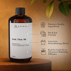24K The W Diffuser Oil, 16.9 FL Oz 500 mL, Luxury Hotel Scent for Home, Bathroom, Spa & Office, Natural Essential Oil, Citrus & Lemongrass.