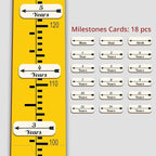 Personalized Growth Chart for Wall, Wooden Height Chart for Kids, Cute Height Measurement for Child/Girls/Boys, Baby and Toddler's Playroom/Kid's Room/Nursery Decor, Giraffe