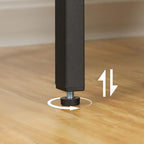 HOOBRO End Table, Simple Rustic Side Table with 3-Tier Storage Shelf, Narrow Nightstand for Small Spaces, Easy Assembly, for Living Room, Bedroom, Metal, Industrial Design, Greige and Black BG14BZ01