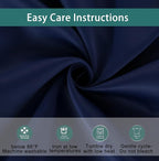 BONZER Mix and Match Curtains - 2 Pieces Branch Print Sheer Curtains and 2 Pieces Blackout Curtains for Bedroom Living Room Grommet Window Drapes, 37x63 Inch/Panel, Indigo, Set of 4 Panels