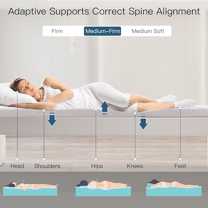 Airensky 2 Inch Memory Foam Mattress Topper, Cooling Gel Infused High Density King (76"x80") Topper with Removable Skin-Friendly Cover, Bed Topper for Pressure Relief Back Pain, CertiPUR-US Certified