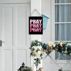 Pink And Black Room Decor Black Bathroom Decor Christian Gifts for Women Pink Desk Gift for Women Home Office Living Room Bedroom Inspirational Pray Over It Wooden Sign Wall Art Decor
