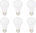 Amazon Basics LED Light Bulbs, Energy Efficient 6W, 40 Watt Equivalent, E26 Standard Base, 2700, Dimmable, 10,000 Hour, Soft White, 6 Count