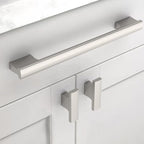 Asidrama 10 Pack 6.3 Inch(160mm) Brushed Satin Nickel Kitchen Cabinet Handles, Cabinet Pulls Kitchen Cabinet Hardware for Cupboard Drawer Pulls
