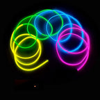 MaxLax EL Wire Mutilcolor, 9.8ft/3m Portable Battery Pack Neon Light Strip 360° Cuttable Glowing Rope Lights for Parties, Halloween, DIY Decoration