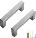 Ravinte 15 Pack Brushed Nickel Kitchen Cabinet Handles 3 Inch Cabinet Pulls Square Kitchen Hardware for Cabinet Drawer Pulls Drawer Handles Come with Screwdriver