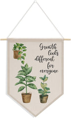 Mental Health Decor High School Classroom Decor Canvas Hanging Pennant Flag Banner Wall Sign Decor for Bedroom Classroom Playroom Game Room Front Door