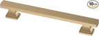 FRANKLIN BRASS Tiered Foot (10-Pack) Cabinet Handles 5-1/16" Hole Center Pulls | Champagne Bronze Hardware Kitchen Door, Drawers, Dressers, Furniture P49574C-CZ-B