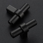 15 Pack Matte Black Cabinet Knobs - Kitchen Cabinet Knobs Black Cabinet Pulls for Kitchen Cabinet Drawer Stainless Steel Dresser Knobs for Cabinet Hardware 2in Length Single Hole T Bar Knbs