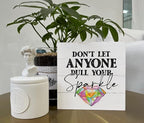 Inspirational Wood Signs - Rustic Home & Office Decor, Kids & Classroom Sparkle Signs