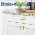 JOY DECOR 30 Pack Cabinet Knobs, Gold Cabinet Handles, 2in Kitchen Cabient Knobs, Single Hole Drawer Knobs for Dresser Drawers
