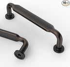 Asidrama 10 Pack 3.75 Inch(96mm) Oil Rubbed Bronze Kitchen Cabinet Handles, Cabinet Pulls Kitchen Cabinet Hardware for Cupboard Drawer Pulls