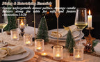 40Pcs Glass Votive Candle Holders, Clear Tea Light Candle Holders Vintage Tealight Candle Holder Bulk for Autumn, Thanksgiving Table Centerpieces, Christmas Decor (Clear)