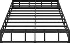 10 Inch High Profile King Box Spring Heavy Duty Metal King Size Box Spring with Fabric Cover, Sturdy Mattress Foundation, Easy Assembly, Noise Free, Black