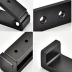 OHIYO Folding Coat Hooks 4pcs Foldable Hook Wall Mounted for Hanging Coat, Jacket, Towel Heavy Duty Wall Hooks Aluminum Alloy Fold up Hooks Headphones Holder Bearing Load 33lb (Black)