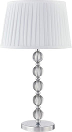 Agata Table Lamp – Modern Luxury Lamp for Bedroom or Living Room, Compact Statement Lighting (15" x 15" x 27.5")