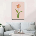 Metal Aluminum Signs Rose Flower Line Art Bedroom and Bathroom Wall Decoration 8x12inch Tin Sign