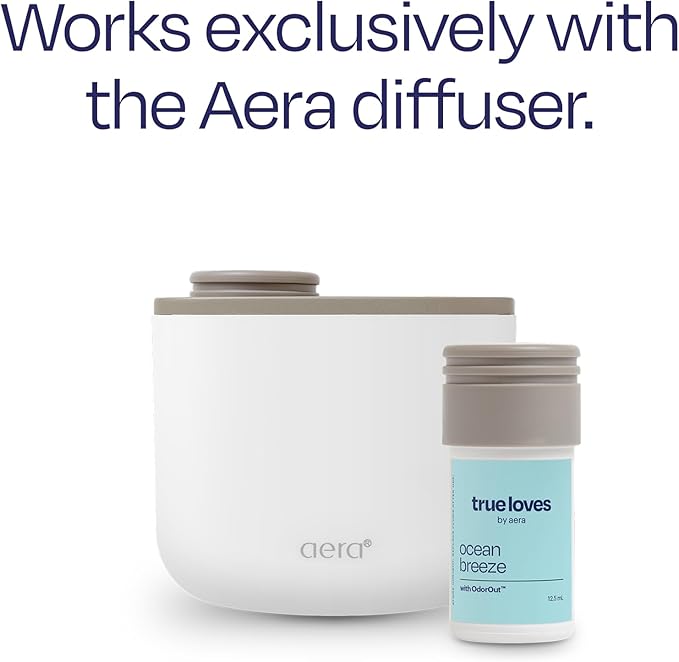 Aera True Loves Ocean Breeze - Deodorizing Home Fragrance Scent Refill for Pet Odor - Notes of Sea Air - 12.5mL - For Use With Aera Diffuser (Sold Separately)