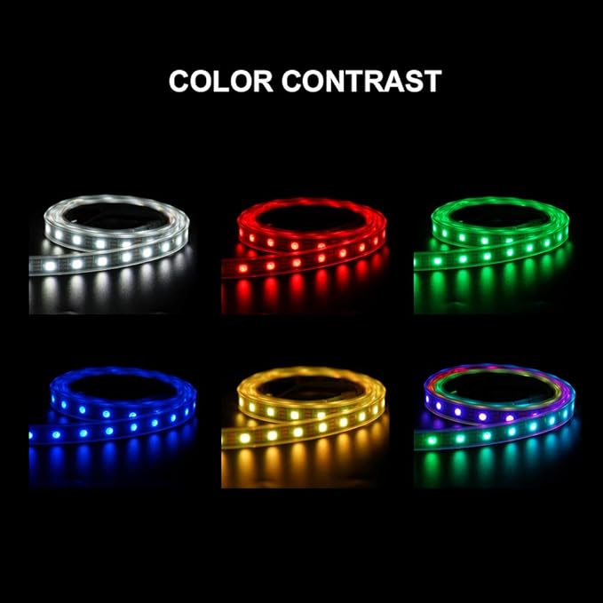 BTF-LIGHTING WS2812B IC RGB 5050SMD Pure Gold Individual Addressable LED Strip 3.28FT 60LED 60Pixel/m Flexible Full Color IP30 DC5V for DIY Chasing Color Project(No Adapter or Controller)