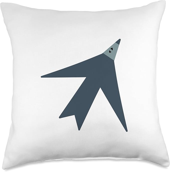 Cute Scandinavian Animals Designs Chic Scandinavian Bird Minimalism Throw Pillow, 18x18, Multicolor