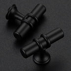 5 Pack Matte Black Cabinet Knobs - Kitchen Cabinet Knobs Cabinet Pulls for Kitchen Cabinet Drawer Stainless Steel Dresser Knobs for Cabinet Hardware 2in Length Single Hole