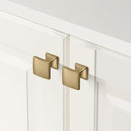 KHTuMEware 6 Pack 3-3/4 Inch Cabinet Handles, Champagne Bronze Pulls With Warm Brass Drawer Handles