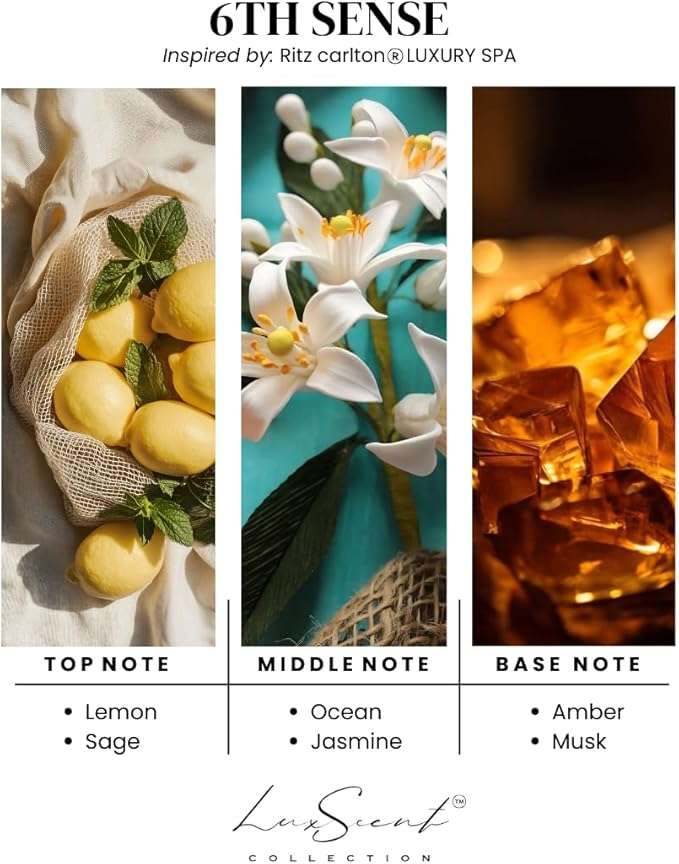 Aroma Diffuser Oil 500ML 6Th Sense - Waterless Essential Oil for diffusers - Luxury Hotel Fragrance - Oils for Aromatherapy - Fits in Any Diffuser (500ML, 6Th Sense)