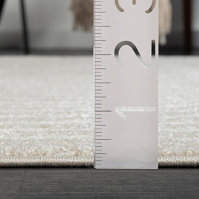 Abani Area Rug for Living Room -Nuevo 9' x 12' Beige Arch Pattern Area Rug, Soft and Durable Living Room Rug, Stain and Fade Resistant, Chic Modern Design, Pet & Kid Friendly