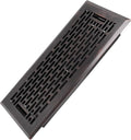 4x10 Inches Heavy Duty Walkable Floor Register - Easy Adjust Air Supply Lever Decorative Floor Vent Covers - Boston Design Vent Covers for Home - Oil Rubbed Bronze