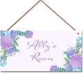 Personalized Sign Flowers Themed Bedroom Decor Lovely Sign Wall Decor for Kids Room Nursery Wall Decorations Stuff For Girls Room Little Man Cave Boys Bedroom