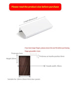 5 Pack 3 inch self Adhesive Cabinet pulls Cabinet Finger pulls Bright White Adhesive Cabinet Handles Concealed Finger pulls for cabinets Drawer pulls Stick on Handles Edge Seam Flat Handles