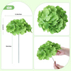 AVIVIHO 65 PCS Green Hydrangea Artificial Flowers Bulk Realistic Fake Hydrangeas Silk Flowers with Stems for Home Weddings,Centerpieces,Party Arch Backdrop Decor DIY Florals Decorations