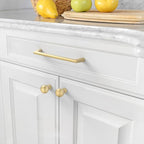 Amerdeco 10 Pack Brushed Gold Cabinet Pulls 6.3 Inch(160MM) Hole Centers Kitchen Cabinet Handles Hardware Kitchen Handles for Cabinets Cupboard Handles Drawer Pulls ZH0041