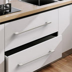 6 Pack Satin Nickel Cabinet Pulls - 15 Inch Handles - Brushed Nickel Wardrobe & Kitchen Pulls