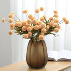 Artificial Flowers for Vases 20.5 Inch 10 Stems， Silk Dried Fake Mums Bouquet Indoor Faux Floral Arrangements for Decoration (Yellow)