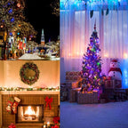 50-Count 8 Modes Christmas Lights with Timer, 18ft Battery Operated String Light Mini Lights Set for Indoor Outdoor Wreath Decor Christmas Tree Thanksgiving Day, Multicolor