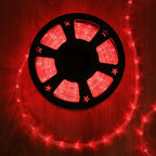 50ft 360 LED Waterproof Rope Lights, 110V Connectable Indoor Outdoor Red Led Rope Lights for Outside, Deck, Patio, Pool, Camping, Bedroom Decor, Landscape Lighting and More (Red)